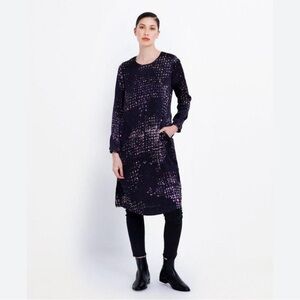 ELK Australian designer long sleeve viscose belted Satellite Dress size 6